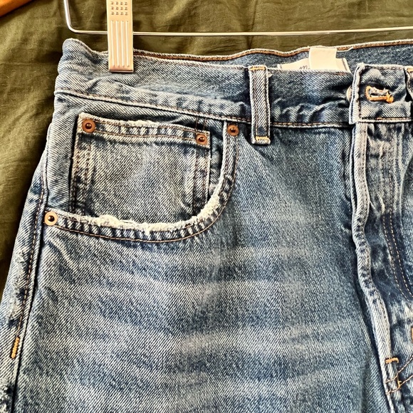 Madewell the dean easy Distressed Blue Straight Jeans - Picture 8 of 8